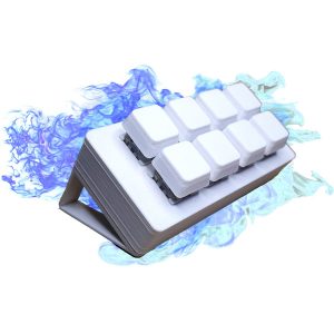 stream deck impreso en 3D de 8 teclas