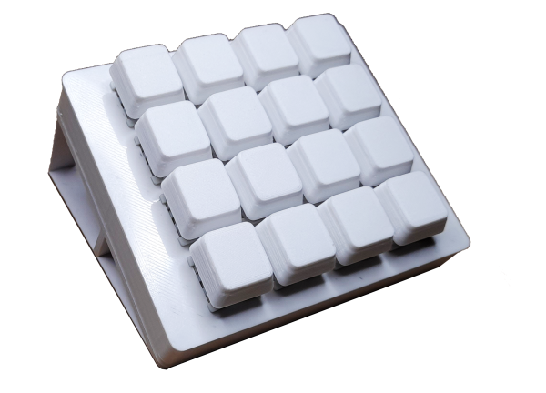 stream deck impreso en 3D de 16 teclas