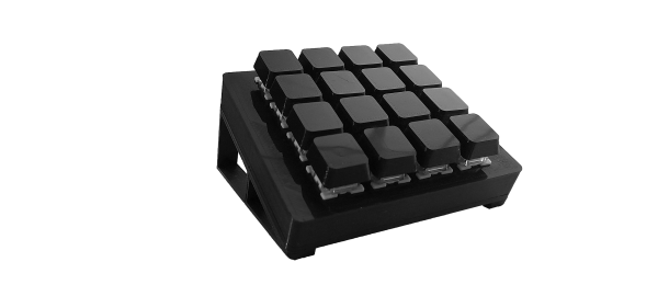 stream deck impreso en 3D de 16 teclas
