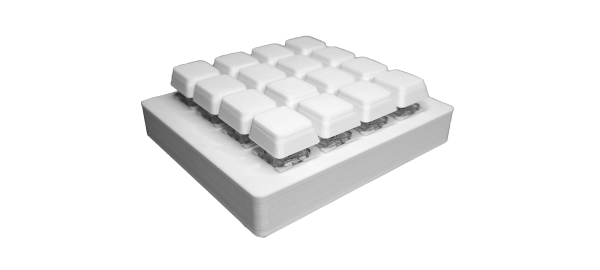 stream deck impreso en 3D de 16 teclas