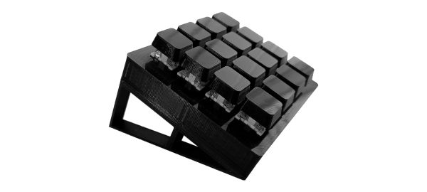 stream deck impreso en 3D de 16 teclas